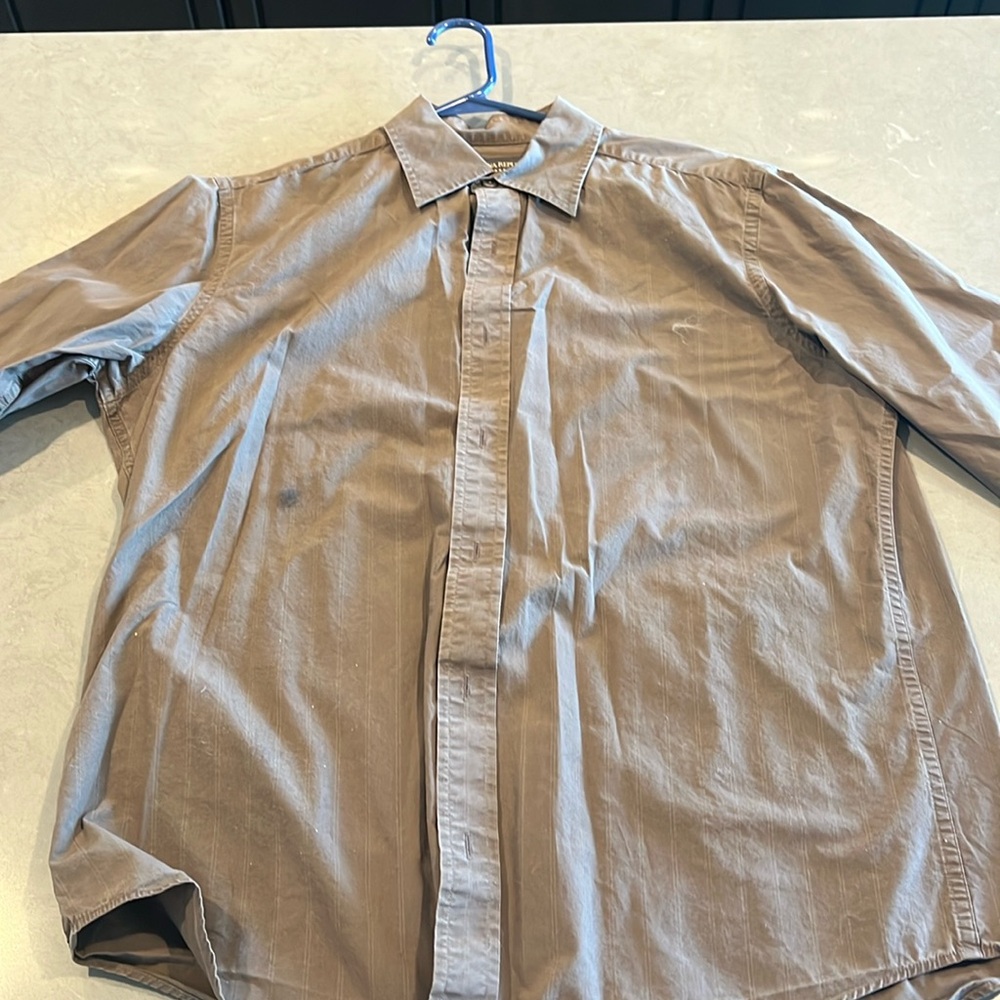 Banana Republic brown button down